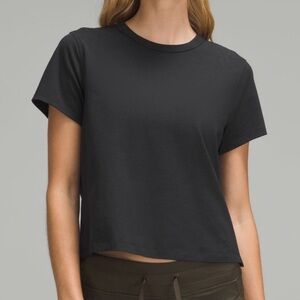 Lululemon Black Classic Fit Cotton Blend T-Shirt Size 6